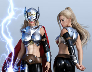 Картинка 3д+графика фантазия+ fantasy фон взгляд девушка