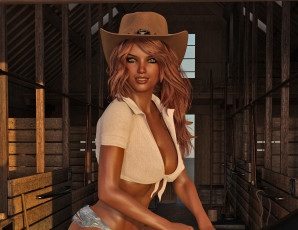 Картинка 3д+графика люди+ people фон взгляд девушка