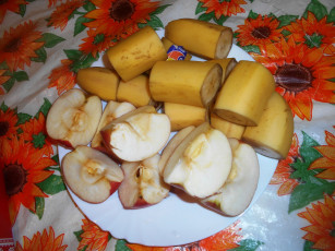 Картинка еда бананы яблоки