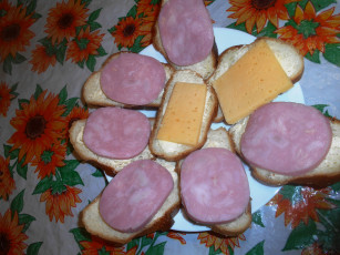 Картинка еда бутерброды +гамбургеры +канапе хлеб колбаса сыр