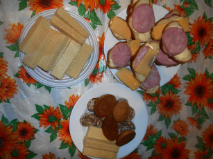 Картинка еда бутерброды +гамбургеры +канапе вафли печенье хлеб колбаса сыр