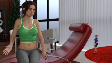 Картинка 3д+графика фантазия+ fantasy фон взгляд девушка