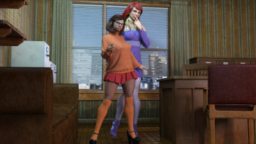 Картинка 3д+графика люди+ people фон взгляд девушки