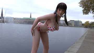 Картинка 3д+графика люди+ people взгляд девушка фон