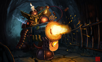 Картинка видео+игры hearthstone +heroes+of+warcraft свечка пулемет гоблин