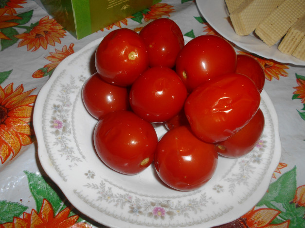 Обои картинки фото еда, помидоры