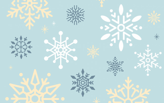 Обои картинки фото векторная графика, другое , other, фон, голубой, снежинки