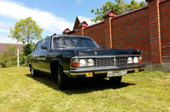 Картинка газ-14+чайка автомобили газ газ-14 чайка автомобиль чёрный раритет