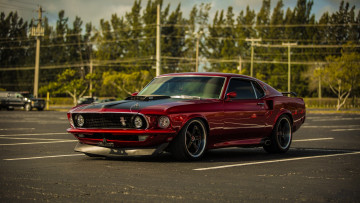 Картинка автомобили mustang 1969 ford mach 1