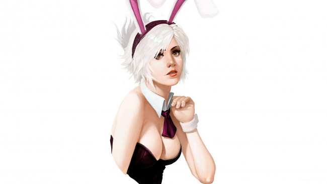 Обои картинки фото видео игры, league of legends, девушка, блондинка, ушки