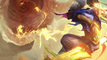 Картинка видео+игры league+of+legends ekko оружие воронка сущности