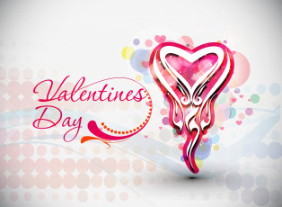 Картинка праздничные день+святого+валентина +сердечки +любовь сердечко