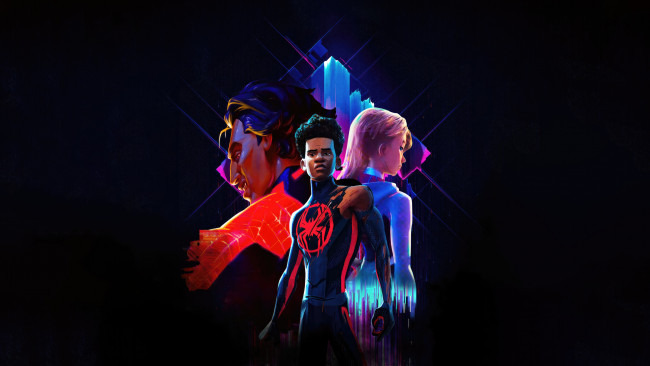 Обои картинки фото мультфильмы, spider-man,  beyond the spider-verse, beyond, the, spider-verse