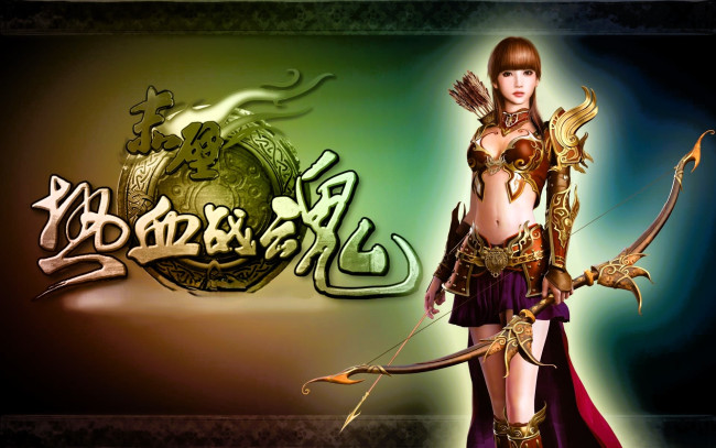 Обои картинки фото видео игры, red cliff, девушка, наряд, лук, стрелы