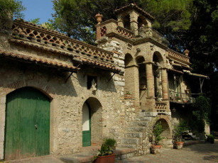 Картинка италия сицилия ботаническом саду города здания дома