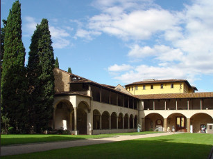 Картинка санта кроче внутренний двор флоренция города италия