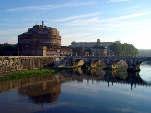 Картинка замок ангела рим италия города ватикан