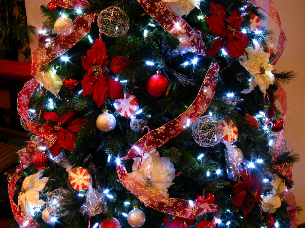 Обои картинки фото праздничные, Ёлки