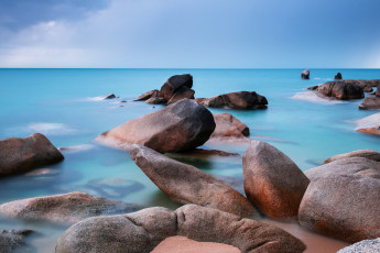 Картинка природа побережье море камни