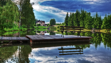 Картинка природа парк hdr