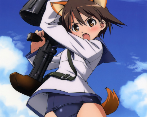 Обои картинки фото аниме, strike, witches