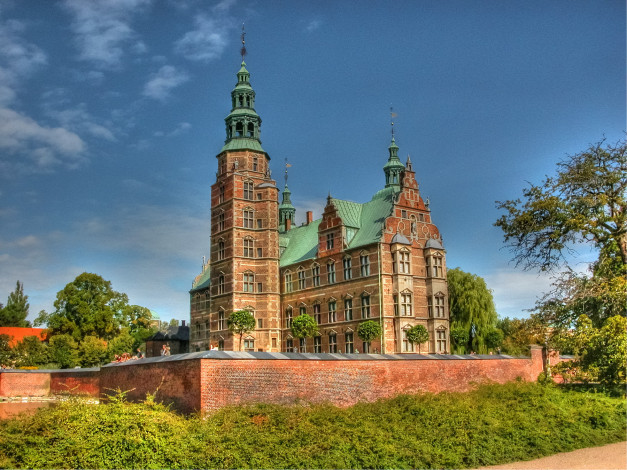 Обои картинки фото города, копенгаген, дания, rosenborg, castle