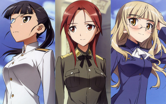 Обои картинки фото аниме, strike, witches