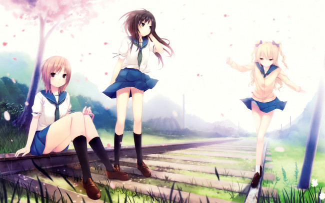 Обои картинки фото аниме, *unknown, другое, девушки