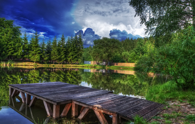 Обои картинки фото природа, парк, hdr