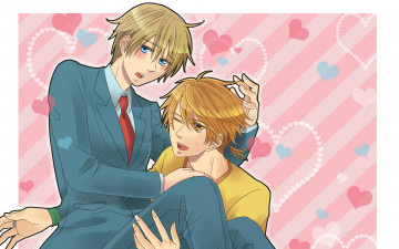 Картинка аниме *unknown другое сердечки мальчики