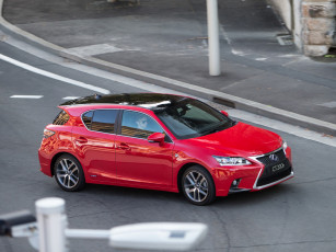 Картинка автомобили lexus ct 200h f-sport au-spec 2014 красный