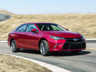 Картинка автомобили toyota 2015 camry xse красный