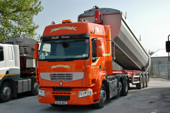 Картинка автомобили renault+trucks тяжёлый грузовик седельный тягач
