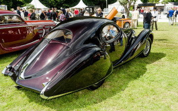 обоя talbot-lago t150 ss `teardrop` coup&, 201,  figoni & falaschi 1937, автомобили, выставки и уличные фото, выставка, автошоу, ретро, история