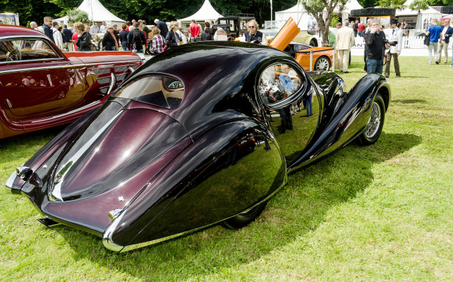 Обои картинки фото talbot-lago t150 ss `teardrop` coup&, 201,  figoni & falaschi 1937, автомобили, выставки и уличные фото, выставка, автошоу, ретро, история