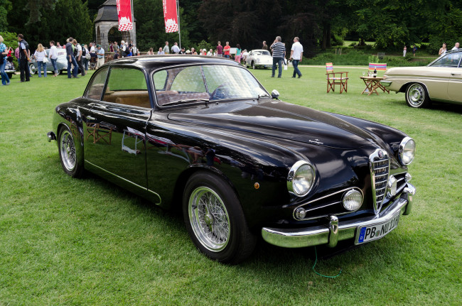Обои картинки фото alfa romeo 1900 c super sprint coupe touring superleggera 1958, автомобили, выставки и уличные фото, автошоу, ретро, история, выставка