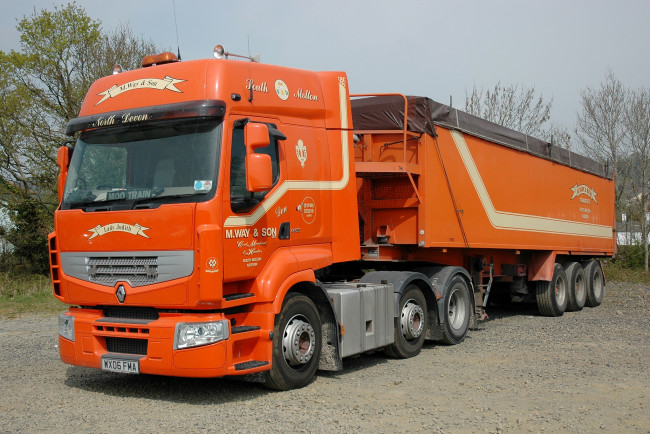 Обои картинки фото автомобили, renault trucks, тяжёлый, грузовик, седельный, тягач