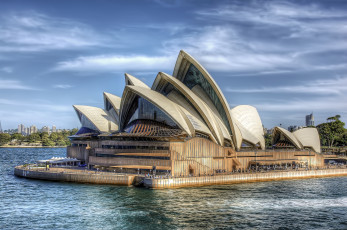 Картинка sydney+opera города сидней+ австралия опера сооружение залив