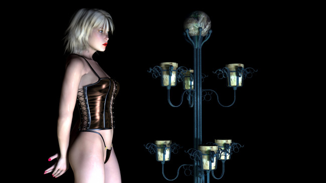 Обои картинки фото 3д графика, люди , people, фон, взгляд, девушка