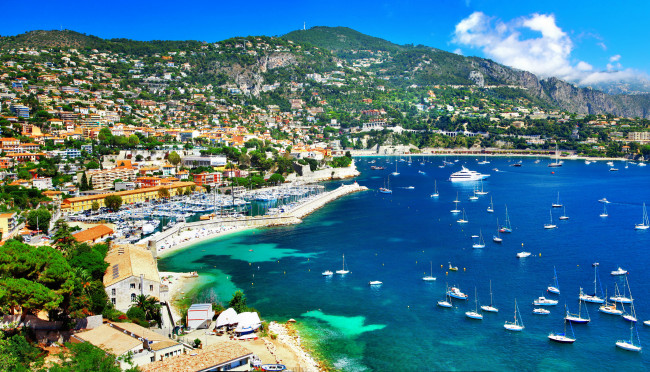 Обои картинки фото ницца франция, города, ницца , франция, набережная, дома, ницца