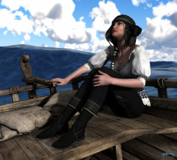 Картинка 3д+графика люди+ people взгляд девушка фон