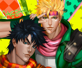 Картинка jojo`s+bizarre+adventure аниме арт парни