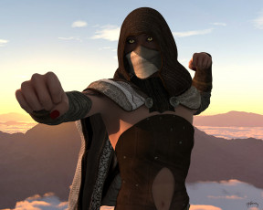 Картинка 3д+графика фантазия+ fantasy ниндзя