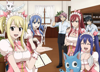 Картинка аниме fairy+tail персонажи