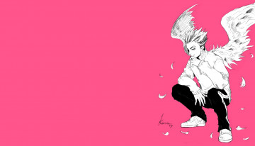 Картинка аниме haikyuu волейбол парень