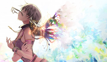 Картинка аниме idolm@ster девушка фон взгляд