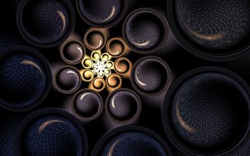 Картинка 3д+графика фракталы+ fractal цвета фон узор