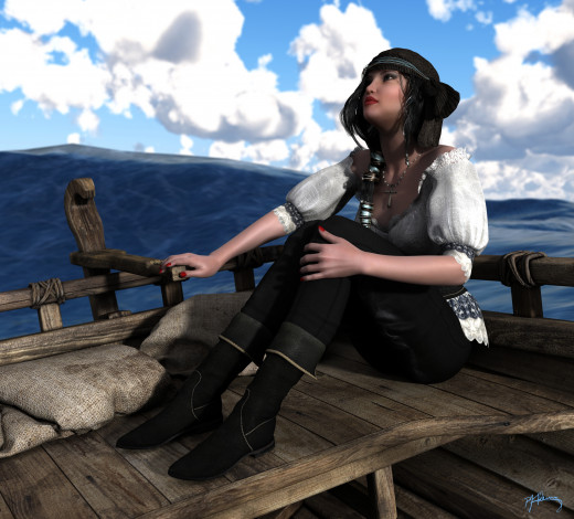 Обои картинки фото 3д графика, люди , people, взгляд, девушка, фон