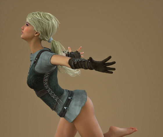 Обои картинки фото 3д графика, люди , people, фон, девушка, взгляд