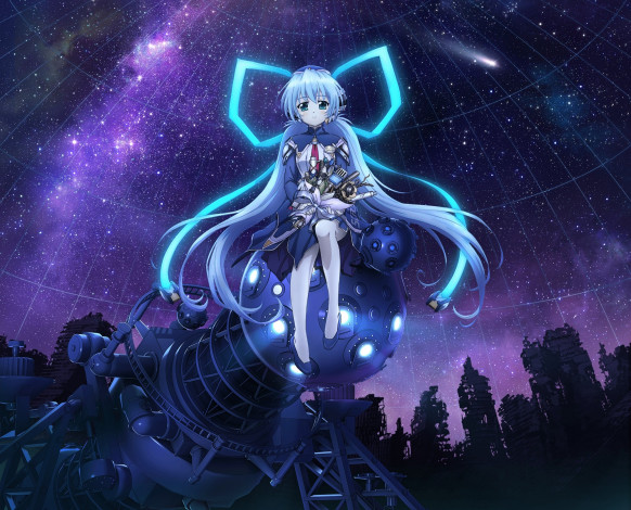 Обои картинки фото аниме, planetarian, hoshino, yumemi